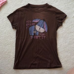 Winnie the Pooh t shirt eeyore XS